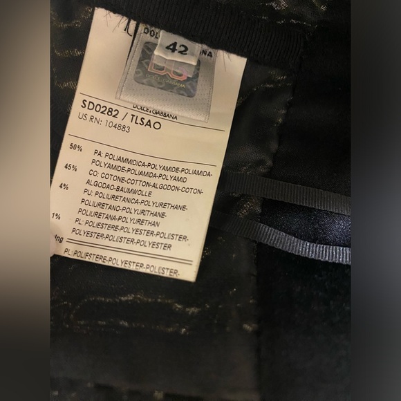 CLEARANCE Dolce and Gabbana gold and black midi dress size 42/6 was $1500 new - Picture 8 of 11